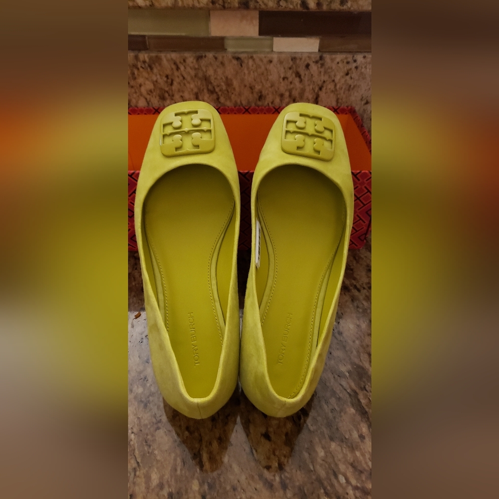 Tory Burch Women's Lime Green Loafers